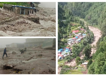 Dudhkoshi flood sweeps away dozen houses, hotels, school, and clinic in Solukhumbu